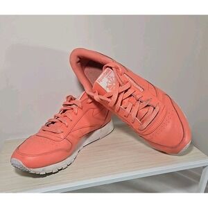 Womens Reebok Classic Athletic Sneaker Coral Size 10